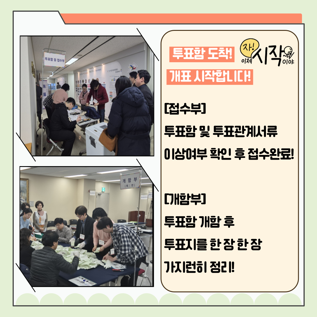신주무관이 간다! 새마을금고이사장선거 현장취재 Last Scene 완벽한 개표관리, 이렇게 합니다! 신주무관이 간다! 새마을금고이사장선거 현장취재 Last Scene 완벽한 개표관리, 이렇게 합니다! 카드뉴스. 자세한 이미지 설명은 아래 내용을 참고하시기 바랍니다.