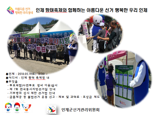 황태축제 캠페인 사진