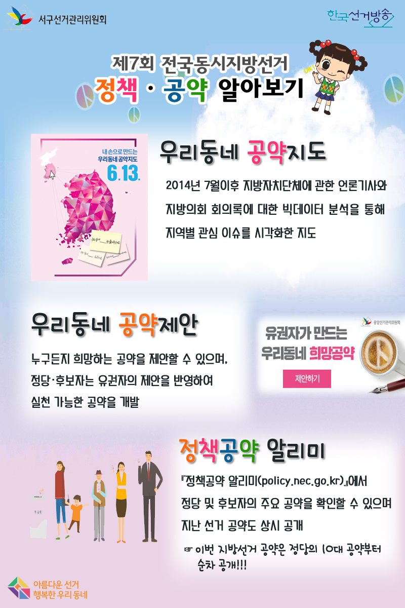 제7회 전국동시지방선거 정책공약 알아보기