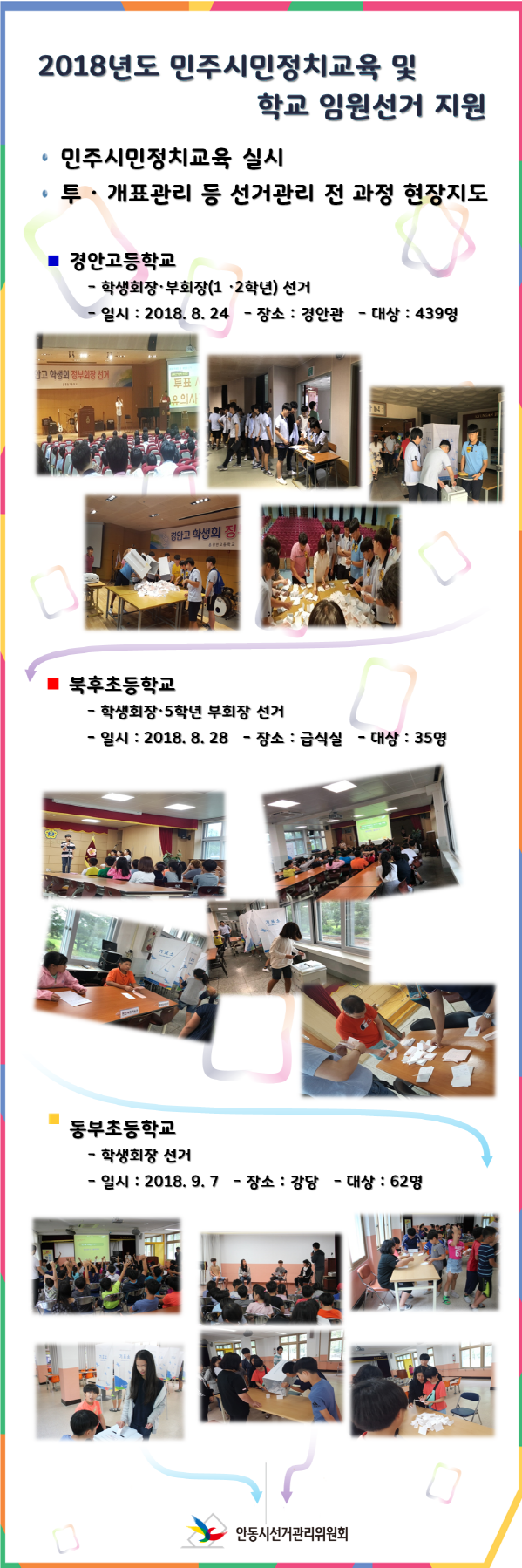 학교 임원선거 지원